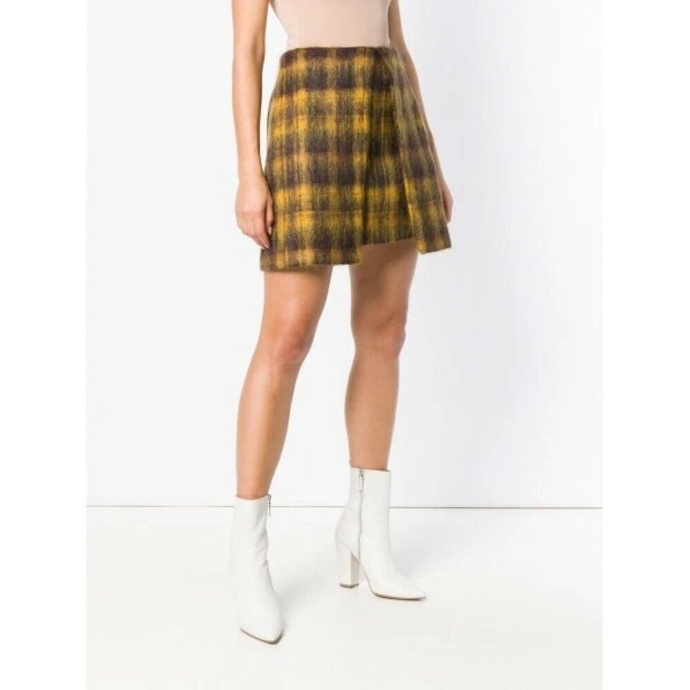Authentic AALTO checked A-line mini skirt size 38 (S,M), $600